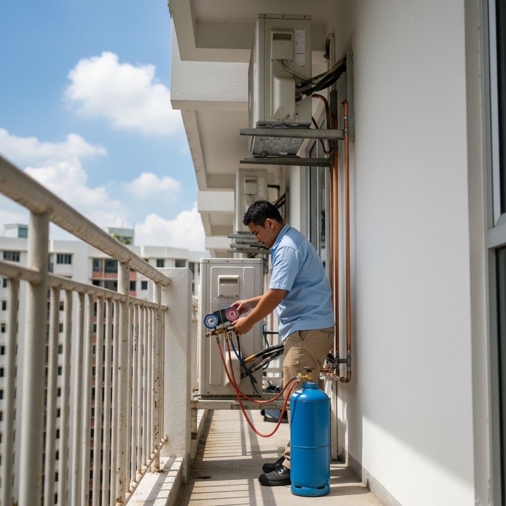 Aircon Gas Top-Up Singapore: R22 vs R410A, Costs, Signs and Leak Repairs